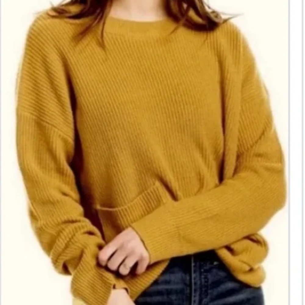 Madewell Patch Pocket Pullover Sweater Size S